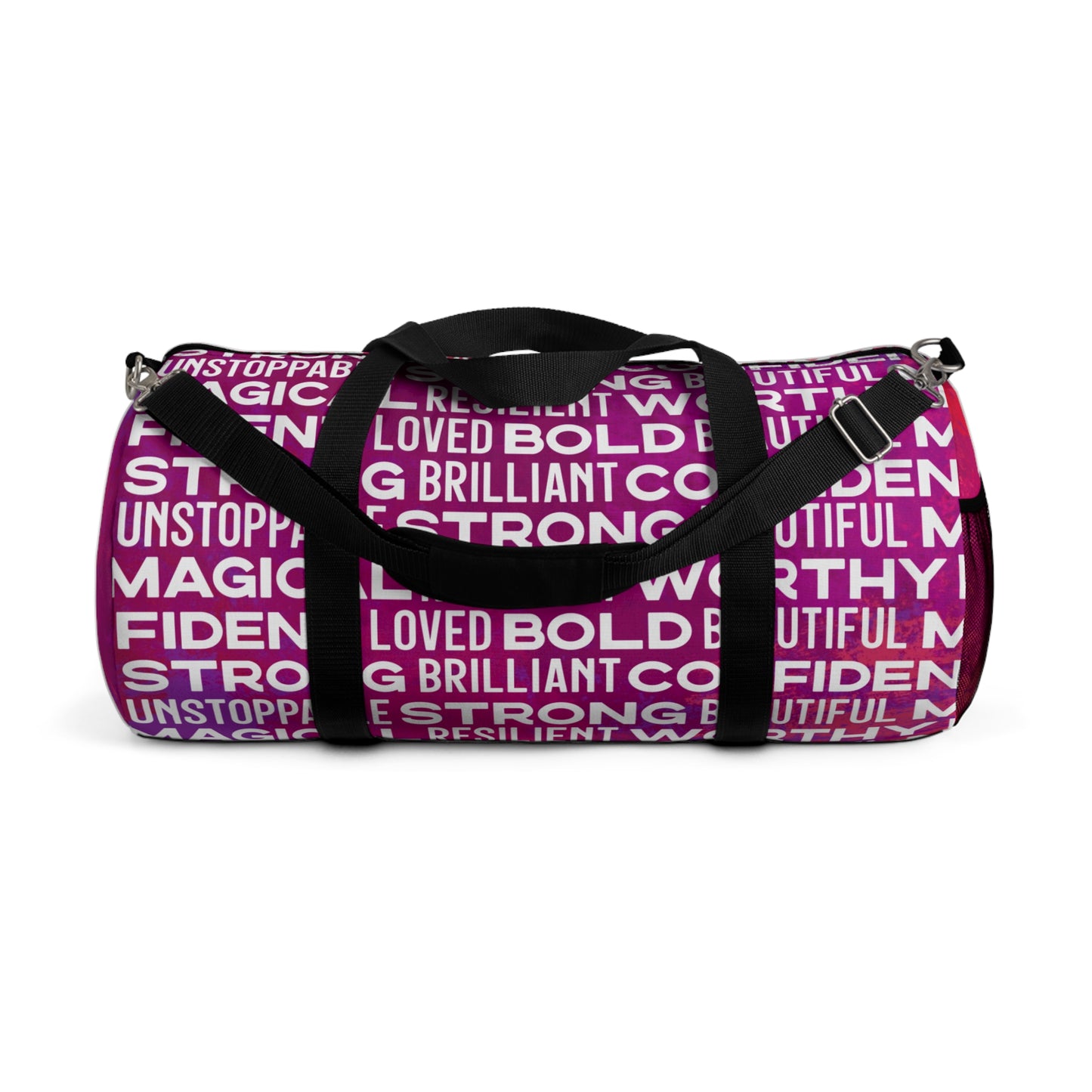 Bold Affirmations Duffel Bag (Berry)