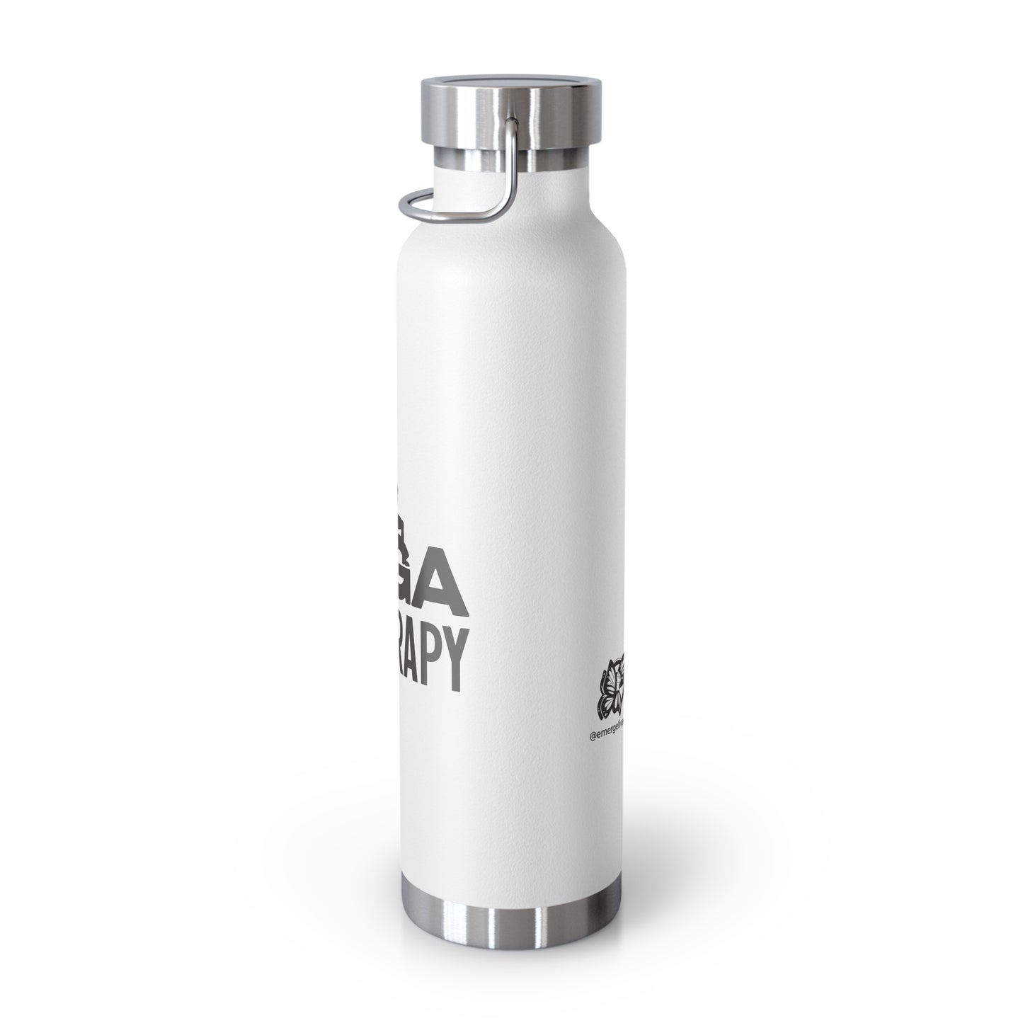 Yoga is My Therapy Copper Vacuum Insulated Bottle, 22oz