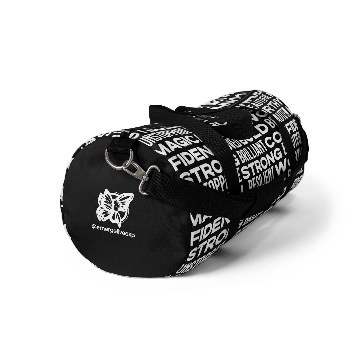 Bold Affirmations Duffel Bag (black)