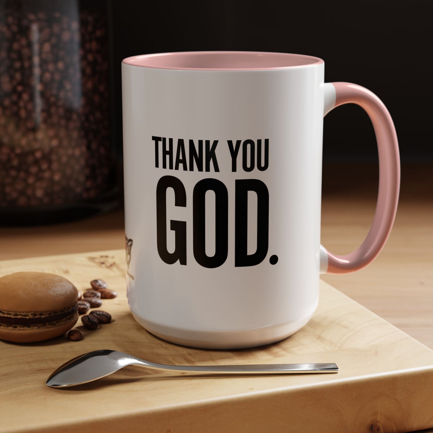 Thank You God. Accent Mug, 15oz