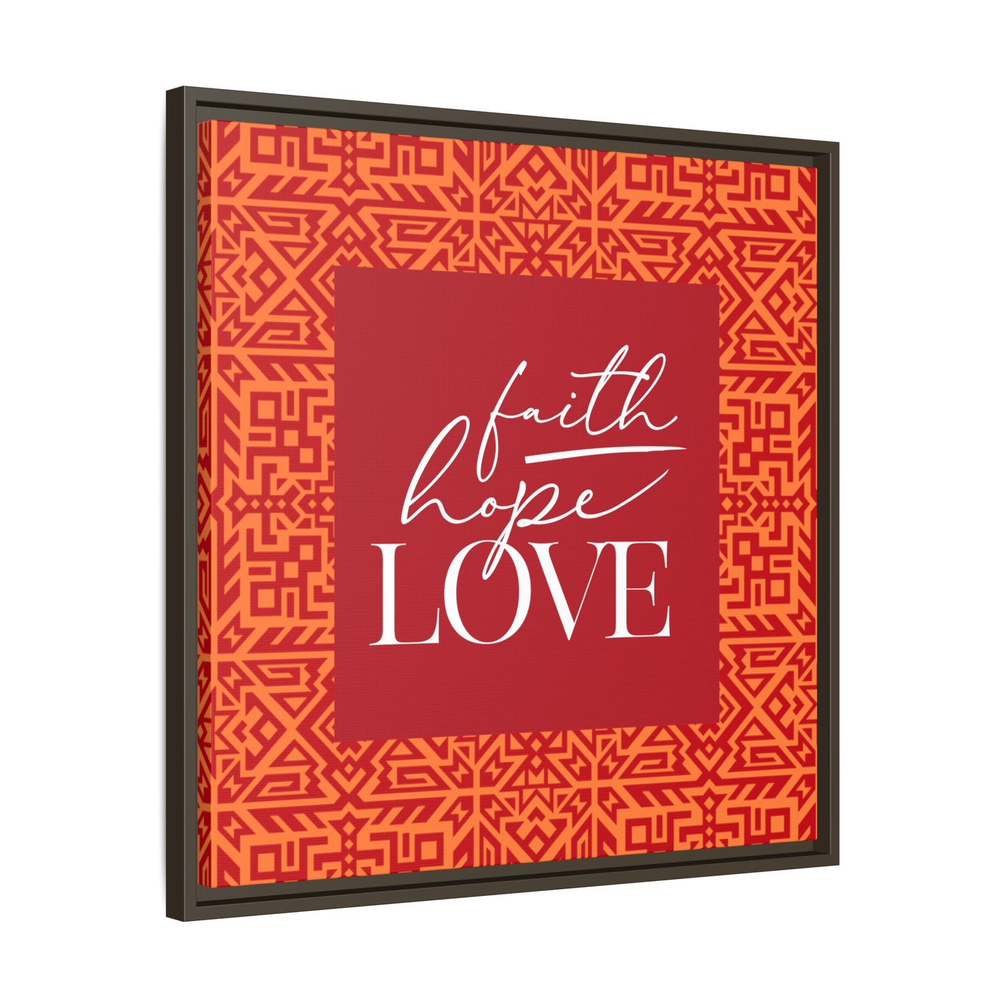 Kaya Faith, Hope, Love Framed Canvas Art