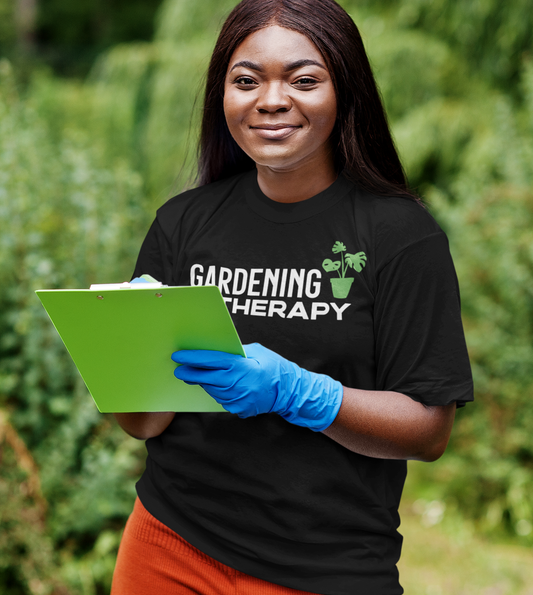 Gardening is My Therapy Tee (dark)